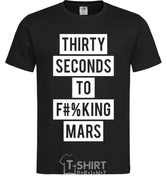 Мужская футболка Thirty seconds to f mars Черный фото