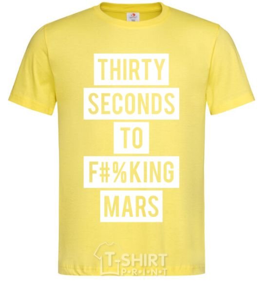 Men's T-Shirt Thirty seconds to f mars cornsilk фото