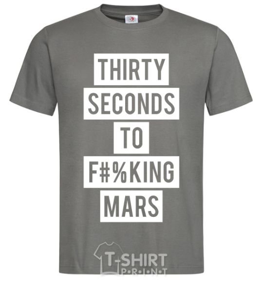 Men's T-Shirt Thirty seconds to f mars dark-grey фото