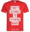 Мужская футболка Thirty seconds to f mars Красный фото