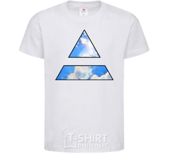 Kids T-shirt 30 Seconds To Mars triangle White фото