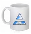 Чашка керамическая 30 Seconds To Mars triangle Белый фото