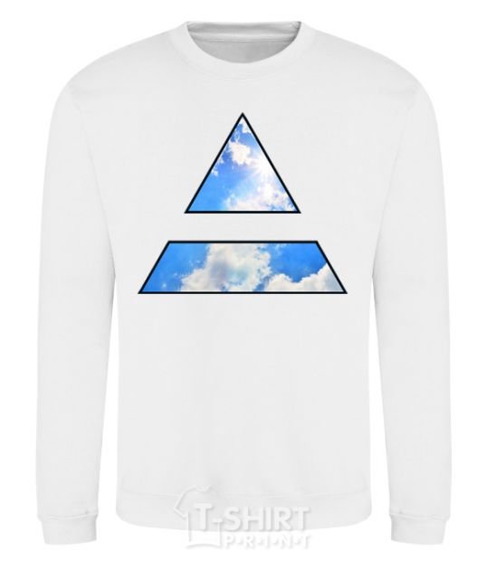 Sweatshirt 30 Seconds To Mars triangle White фото