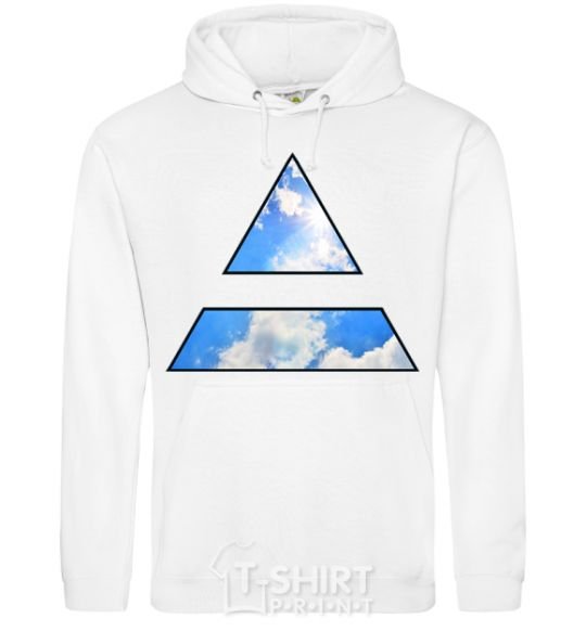 Men`s hoodie 30 Seconds To Mars triangle White фото
