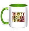 Mug with a colored handle TSTM concert kelly-green фото