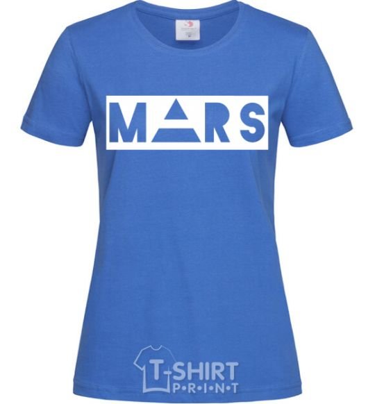 Women's T-shirt Mars royal-blue фото