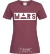 Women's T-shirt Mars burgundy фото