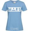 Women's T-shirt Mars sky-blue фото