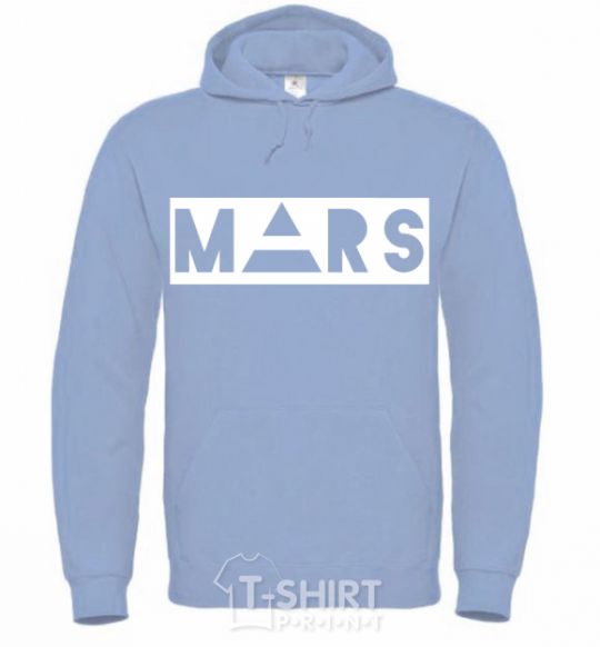 Men`s hoodie Mars sky-blue фото