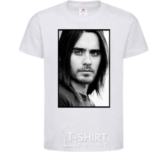 Kids T-shirt Jared Leto ч/б White фото