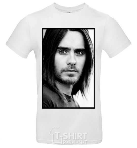 Men's T-Shirt Jared Leto ч/б White фото