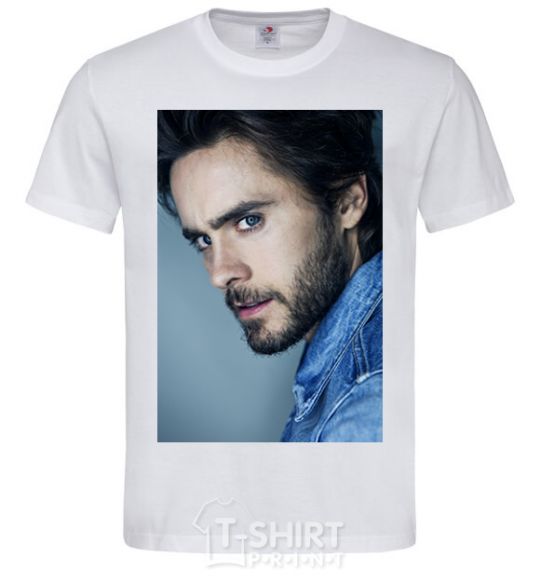 Мужская футболка Jared Leto photo Белый фото