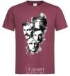 Men's T-Shirt Queen forever burgundy фото