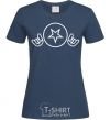 Women's T-shirt BI2 rock navy-blue фото