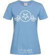 Women's T-shirt BI2 rock sky-blue фото