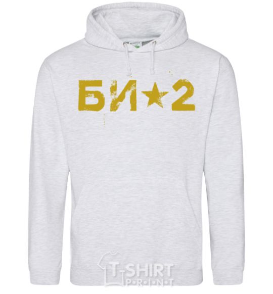 Men`s hoodie BI2 logo sport-grey фото