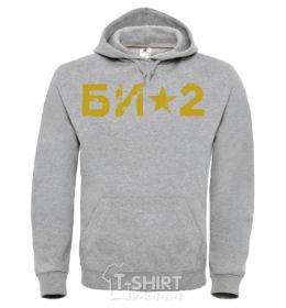 Men`s hoodie BI2 logo sport-grey фото