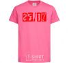 Детская футболка 25-17 logo Ярко-розовый фото