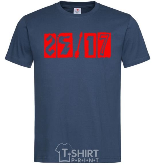 Мужская футболка 25-17 logo Темно-синий фото