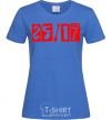 Женская футболка 25-17 logo Ярко-синий фото