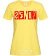 Women's T-shirt 25-17 logo cornsilk фото