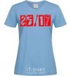 Women's T-shirt 25-17 logo sky-blue фото
