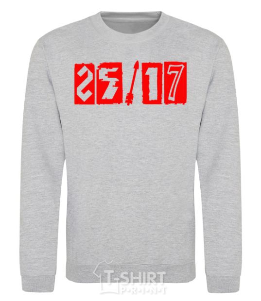 Sweatshirt 25-17 logo sport-grey фото