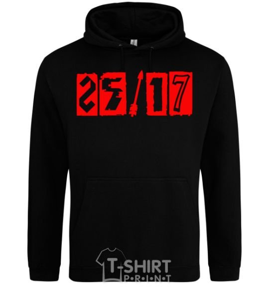 Men`s hoodie 25-17 logo black фото