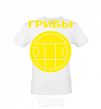 Men's T-Shirt Mushroom logo White фото