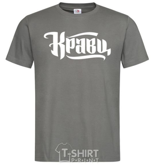 Men's T-Shirt Kravts logo dark-grey фото