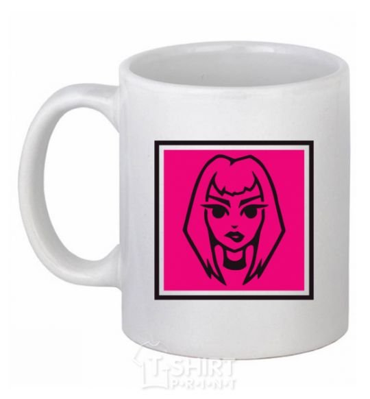 Ceramic mug Naughty Molly logo White фото