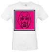 Men's T-Shirt Naughty Molly logo White фото