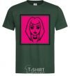 Men's T-Shirt Naughty Molly logo bottle-green фото