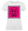 Women's T-shirt Naughty Molly logo White фото