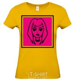 Women's T-shirt Naughty Molly logo cornsilk фото