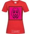 Women's T-shirt Naughty Molly logo red фото