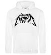 Men`s hoodie Naughty Molly's inscription White фото