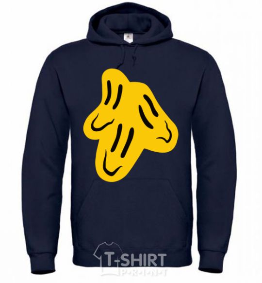 Men`s hoodie Smiley face Naughty Molly navy-blue фото