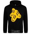 Men`s hoodie Smiley face Naughty Molly black фото