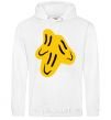 Men`s hoodie Smiley face Naughty Molly White фото