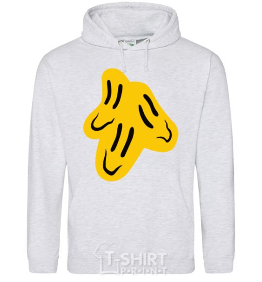 Men`s hoodie Smiley face Naughty Molly sport-grey фото