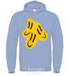 Men`s hoodie Smiley face Naughty Molly sky-blue фото