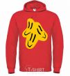 Men`s hoodie Smiley face Naughty Molly bright-red фото