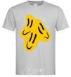 Men's T-Shirt Smiley face Naughty Molly grey фото