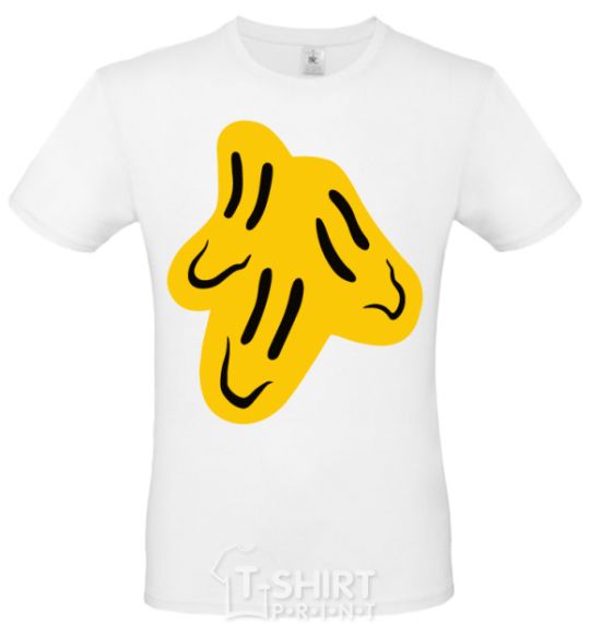 Men's T-Shirt Smiley face Naughty Molly White фото