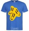 Men's T-Shirt Smiley face Naughty Molly royal-blue фото