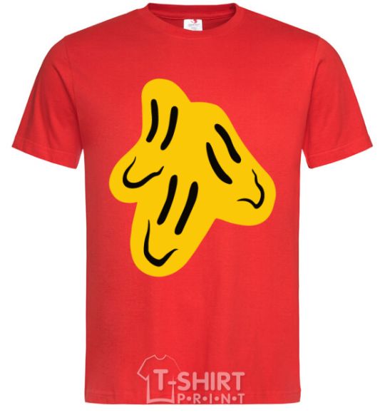 Men's T-Shirt Smiley face Naughty Molly red фото