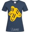 Women's T-shirt Smiley face Naughty Molly navy-blue фото