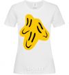 Women's T-shirt Smiley face Naughty Molly White фото