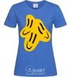 Women's T-shirt Smiley face Naughty Molly royal-blue фото